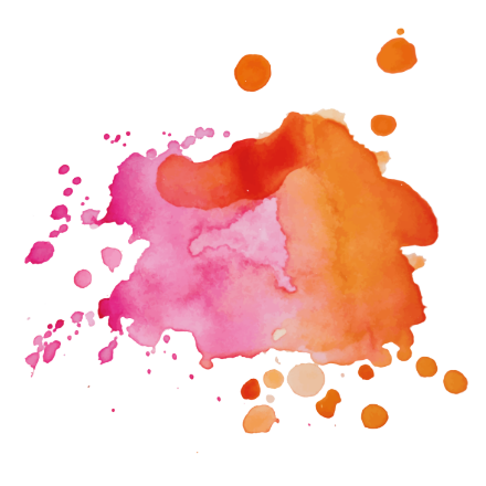 Splash_pink-orange Farbklecks pink und orange